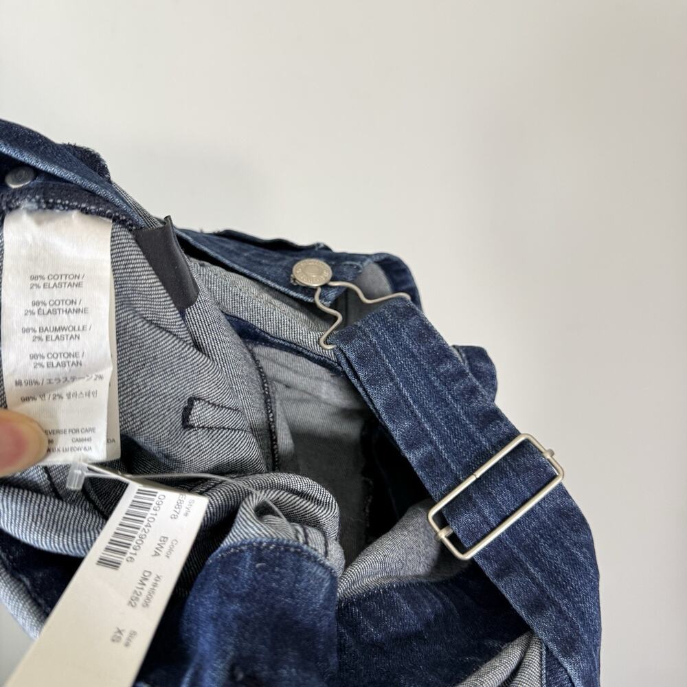 J CREW POINT SUR STRAIGHT LEG Denim OVERALLS Size XS Blue Medium Wash New - Picture 5 of 5